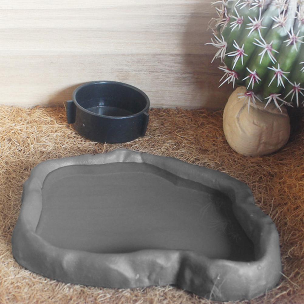 Reptile Feeder Plastic Imitati - Water Dish Reptile 评论和价格