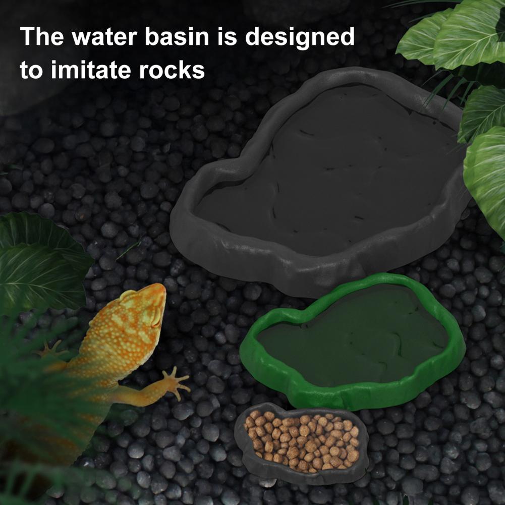 Reptile Feeder Plastic Imitati - Water Dish Reptile 评论和价格